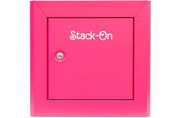 Image of Stack-On Compact Welded-Steel Pistol, Ammo Cabinet, Pink, X-Large, GCP-1000-DX