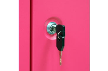 Image of Stack-On Compact Welded-Steel Pistol, Ammo Cabinet, Pink, X-Large, GCP-1000-DX