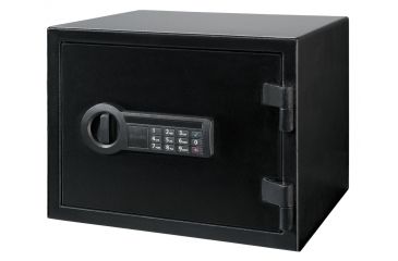 Image of Stack-On Electronic Lock Personal Fire Safe, Fire Rated 30 Min/1400 Degrees, 1 Shelf, MATTE BLACK PFS-1608