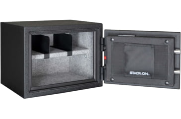 Image of Stack-On Personal Fire and Waterproof Safe 0.8 Cu Ft with Electronic Lock, Gray, Small, PFWS-080-B-D-E