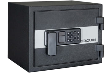 Image of Stack-On Personal Fire and Waterproof Safe 0.8 Cu Ft with Electronic Lock, Gray, Small, PFWS-080-B-D-E