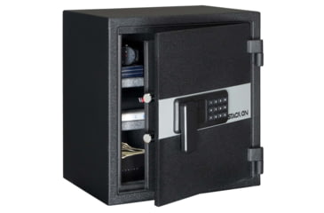 Image of Stack-On Personal Fire and Waterproof Safe 1.2 Cu Ft with Electronic Lock, Black, Medium, PFWS-120-B-D-E