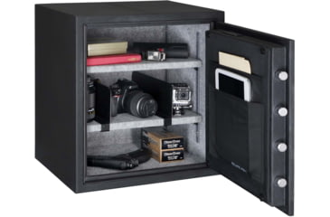 Image of Stack-On Personal Fire and Waterproof Safe 2.0 Cu Ft with Electronic Lock, Black, Large, PFWS-200-B-D-E