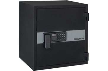Image of Stack-On Personal Fire and Waterproof Safe 2.0 Cu Ft with Electronic Lock, Black, Large, PFWS-200-B-D-E