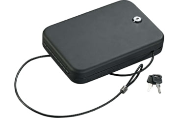 Image of Stack-On Portable Security Case with Key Lock, 6.5 x 9.5in, Black, Small, PC-95K-18