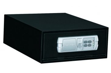 Image of Stack-On Low Profile Quick Access Safe w/E-Lock and Mounting Plate,Black QAS-1504