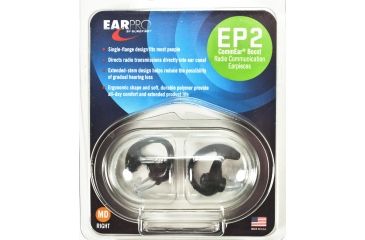 Image of Surefire EP2 CommEar Boost Radio Earpieces EP2-BK-RM2 Right MED,2 Pack