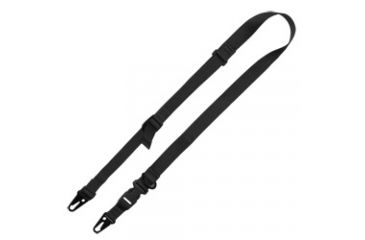 Image of Tac Shield Warrior Sling 2 in 1 Web with Fast Adj.HK with Silencer, Black, T6027BK