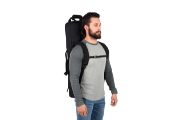 Image of Tac-Six Tac-Six Polyester Ghost Vertical Tactical Gun Case w/Backpack Straps and Pocket, Lockable, Zipper, 34in Long, Stitched Webbing Handle, Padded Lining, Black, 10831