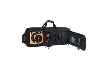 Image of Tac-Six Tac-Six Polyester Ghost Vertical Tactical Gun Case w/Backpack Straps and Pocket, Lockable, Zipper, 34in Long, Stitched Webbing Handle, Padded Lining, Black, 10831