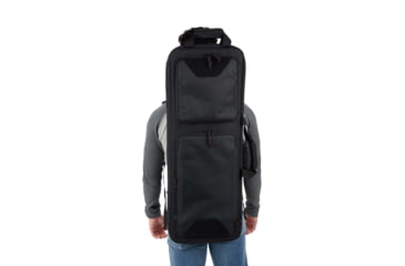 Image of Tac-Six Tac-Six Polyester Ghost Vertical Tactical Gun Case w/Backpack Straps and Pocket, Lockable, Zipper, 34in Long, Stitched Webbing Handle, Padded Lining, Black, 10831