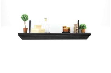 Image of Tactical Walls 1242 Top Locking Shelf w/ Rope Trim, Black, 1242TLBKRSMN52