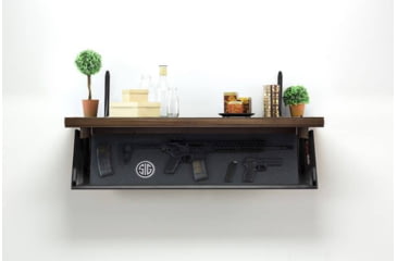 Image of Tactical Walls 1242 Top Locking Shelf w/ Standard Trim, Dutch Walnut, 1242TLDWN52