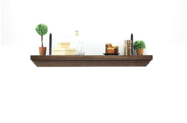 Image of Tactical Walls 1242 Top Locking Shelf w/ Standard Trim, Dutch Walnut, 1242TLDWN52