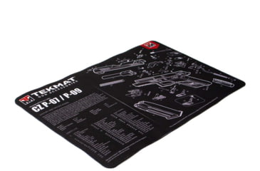Image of TekMat 17in Printed Gun Cleaning Mat CZ P-07/P-09, Black, TEK-17-CZP07