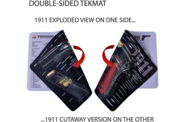 Image of TekMat 1911 Grey-1911 Cutaway DblSide Gun Cleaning Mat, Grey, TEK-17-1911-CA-DBL