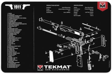 Image of TekMat 1911 Gun Cleaning Mat, Black, TEK-17-1911