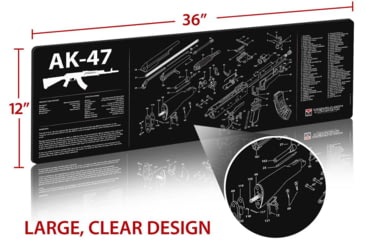 Image of TekMat 36in Printed Gun Cleaning Mat AK-47, Black, TEK-36-AK47