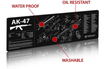 Image of TekMat 36in Printed Gun Cleaning Mat AK-47, Black, TEK-36-AK47
