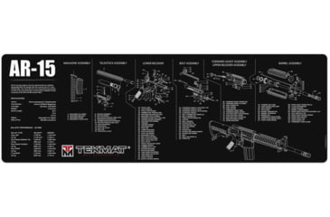 Image of TekMat 36in Printed Gun Cleaning Mat AR-15, Black, TEK-36-AR15