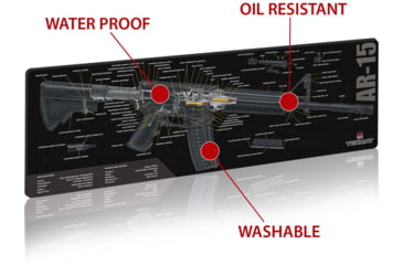Image of TekMat 36in Printed Gun Cleaning Mat AR 15 Cut Away, Black, TEK-36-AR15-CA