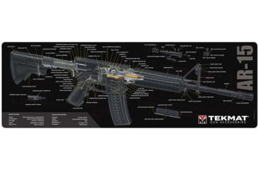 Image of TekMat 36in Printed Gun Cleaning Mat AR 15 Cut Away, Black, TEK-36-AR15-CA