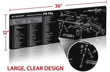 Image of TekMat 36in Printed Gun Cleaning Mat FN-FAL, Black, TEK-36-FNFAL