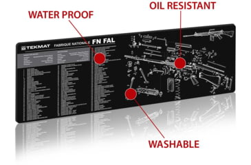 Image of TekMat 36in Printed Gun Cleaning Mat FN-FAL, Black, TEK-36-FNFAL