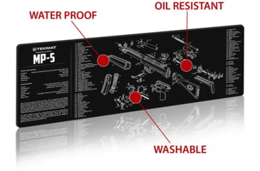 Image of TekMat 36in Printed Gun Cleaning Mat Heckler &amp; Koch MP5, Black, TEK-36-HKMP5