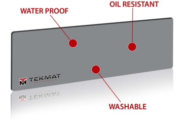 Image of TekMat 36in Printed Gun Cleaning Mat Logo, Grey, TEK-36-TMLOGO-GY