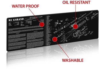 Image of TekMat 36in Printed Gun Cleaning Mat M1 Garand, Black, TEK-36-M1GARAND-BK