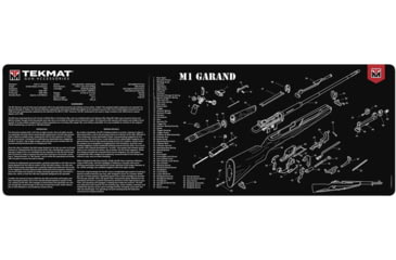 Image of TekMat 36in Printed Gun Cleaning Mat M1 Garand, Black, TEK-36-M1GARAND-BK