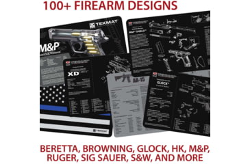 Image of TekMat 36in Printed Gun Cleaning Mat Ruger 10-22, Black, TEK-36-1022