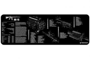 Image of TekMat AR-15 Gun Cleaning Mat,12x36in,Black 36-AR15