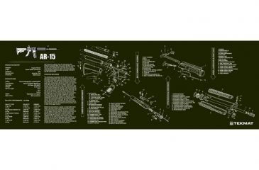 Image of TekMat AR-15 Gun Cleaning Mat,12x36in,Olive Drab 36-AR15-OD