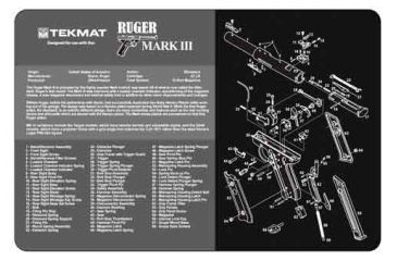 Image of Tekmat Armorers Bench Mat 11''x17'' Ruger Mark Iii Pistol