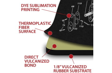 Image of TekMat Armorers Firemans Shield Bench Mat, TEK-44-FIRE