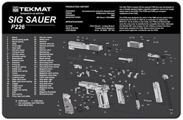 Image of TekMat Sig Sauer P226 Gun Cleaning Mat,11x17in,Black 17-SIG226