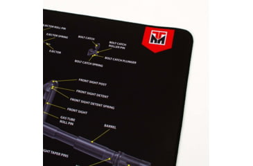 Image of TekMat Ultra 44 - AR-15 -Cut Away Cleaning Mat, Black Cutaway, TEK-44-AR15-CA