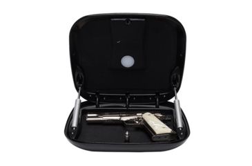 Image of The GunBox GB Plus Biometric Safe, Fingerprint/Keypad/RFID Access, Carbon Black, GBP-CB