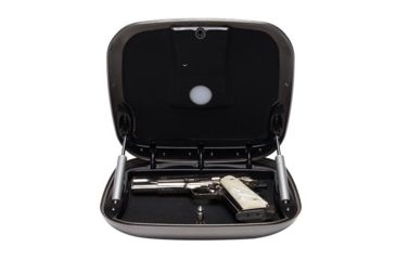 Image of The GunBox GB Plus Biometric Safe, Fingerprint/Keypad/RFID Access, Gun Smoke, GBP-GS