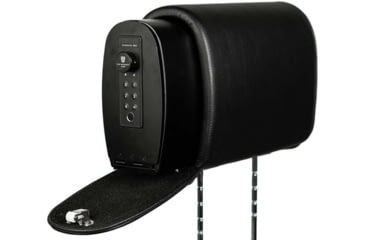 Image of The Headrest Safe Co. Slide Bundle, Leatherette, Black, HRSLIDEBUNDBL02
