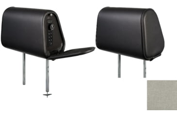 Image of The Headrest Safe Co. The Vulcan Bundle Left-Hand Driver Bundle, Cloth, Light Gray, HRBUNLGC01LH