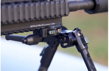 Image of Tier One Atac Bipod - Carbon QD Picatinny Tilt Only 9in, Grey, T1ATACC-LTPIC
