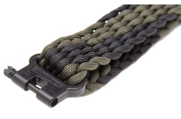 Image of Timberline Knives Paracord Survival Gun Sling, Black and Olive 5117