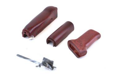 Image of TimberSmith Premium Red Laminate Romanian AK-47 Stock Set TIM06000 RED LAMINATE
