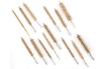 Image of Tipton 14 Piece Bristle Rifle Bore Brush Set, Bronze - 168577 