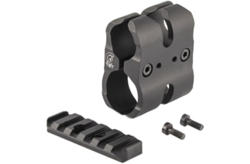 Image of Toni System Tactical Barrel Clamp + 1 Picatinny Rail, Black, ASTCTP-BK
