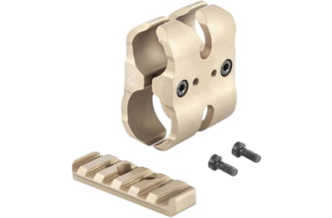 Image of Toni System Tactical Barrel Clamp + 1 Picatinny Rail, Sand, ASTCTP-SA