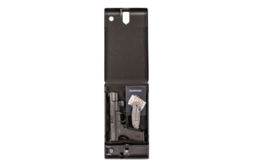 Image of Tracker Safe Single Pistol Safe-Biometric Lock, 12.6in, Black, SPS-04B
